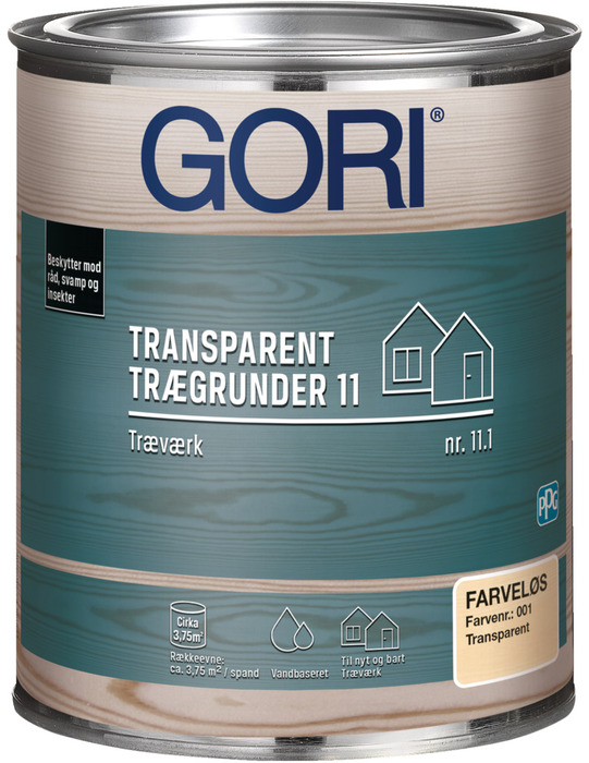 GORI 11.1 transparent trægrunder 750 ml